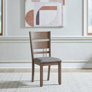 Brook Bay Slat Back Upholstered Side Chair by Liberty Furniture 182WT-C1501S Sandstone