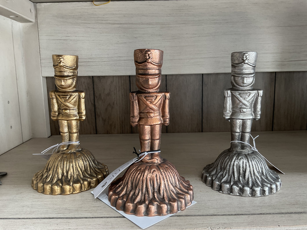 Nutcracker Taper Candle Holder by Ganz CX195792