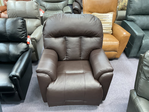 Suitably Leather Rocker Recliner by Best Home Furnishings 8M37LU 41366-K-L 18366-KU Chocolate