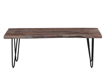 Load image into Gallery viewer, Nature's Edge 48" Bench by Jofran 1981-48KD Slate