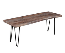 Load image into Gallery viewer, Nature's Edge 48" Bench by Jofran 1981-48KD Slate