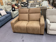 Acadia Power Reclining Loveseat w/ Headrest by La-Z-Boy Furniture 88U-811 D185575 Camel