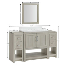 Load image into Gallery viewer, Barkley Sandstone 31 Vanity &amp; Mirror by Linon/Powell 2621-31-2FCV-400KD