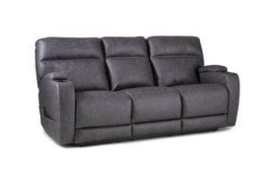 Jaguar Double Reclining Power Sofa by HomeStretch 200-37-62 Graphite