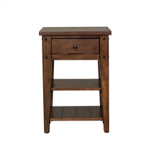 Load image into Gallery viewer, Lake House Chair Side Table by Liberty Furniture 210-OT1021 Rustic Brown Oak