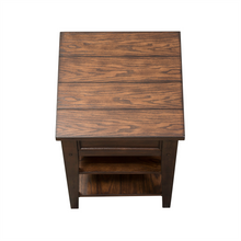 Load image into Gallery viewer, Lake House Chair Side Table by Liberty Furniture 210-OT1021 Rustic Brown Oak