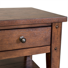 Load image into Gallery viewer, Lake House Chair Side Table by Liberty Furniture 210-OT1021 Rustic Brown Oak