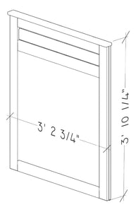 Riverbend Dresser Mirror by Perdue 22020 Weather Grey Ash