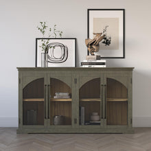 Load image into Gallery viewer, Archdale Gothic Arch 4 Door Accent Cabinet by Jofran 2294-65 Grey