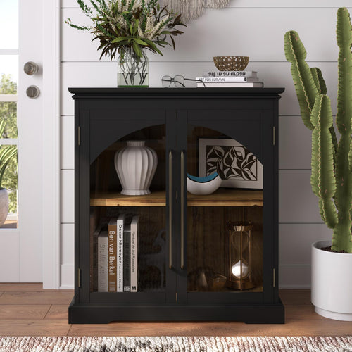 Archdale Gothic Arch 2 Door Accent Cabinet by Jofran 2295-33 Black