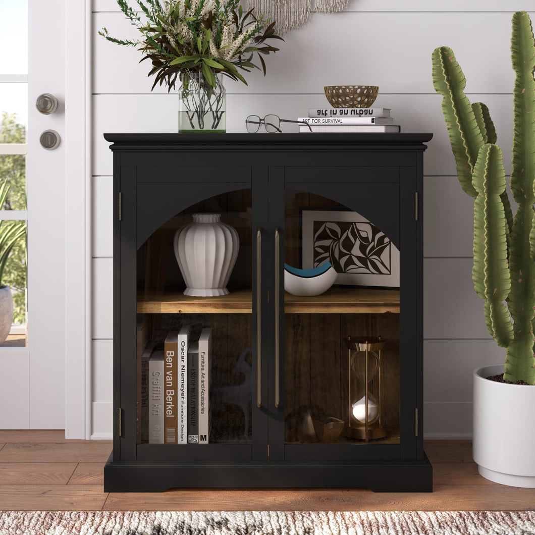 Archdale Gothic Arch 2 Door Accent Cabinet by Jofran 2295-33 Black