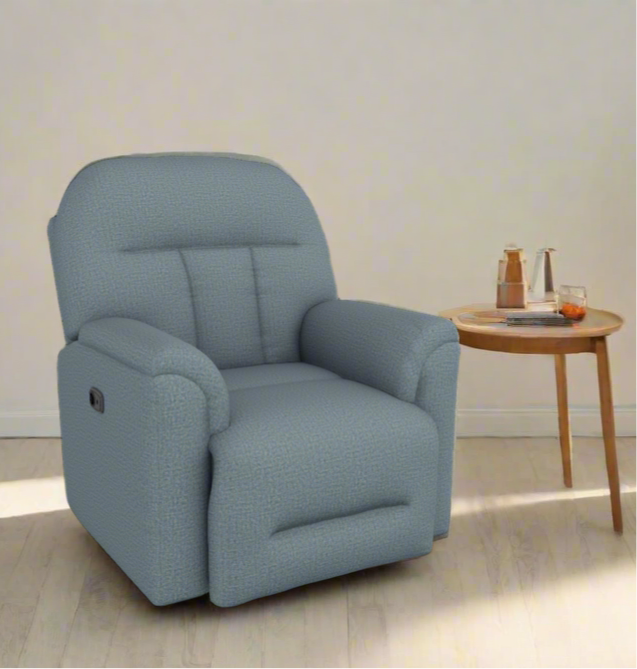 Suitably Power Rocker Recliner w/Head Tilt by Best Home Furnishings 8MZ37 18512C Denim