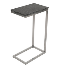 Load image into Gallery viewer, Black Marble C-Table w/ Chrome by Jofran 2330-NERO