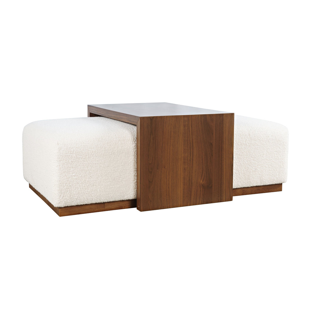 Hudson Sliding Ottoman w/ Caster Wheels & Table Top by Jofran 2376-48