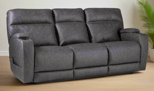 Jaguar Double Reclining Power Sofa by HomeStretch 200-37-62 Graphite