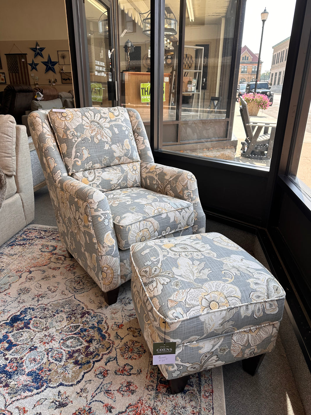 Russell Stationary Chair by Marshfield 2443-01 Almada Granite 6101