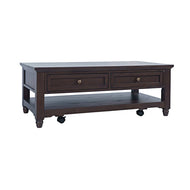 Brentwood Castered Leg Cocktail Table by Jofran 2520-1 Arbor Oak