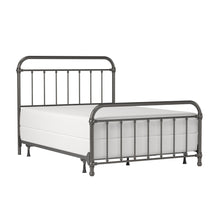 Load image into Gallery viewer, Kirkland Full Metal Headboard and Footboard by HH2/Hillsdale Furniture 2716-460 Aged Pewter Discontinued