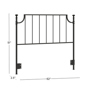Veridian Full/Queen Metal Headboard by HH2/Hillsdale Furniture 2874-490 Matte Black