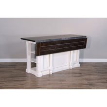 Load image into Gallery viewer, Carriage House Kitchen Island Table with Drop Leaf by Sunny Designs 1016EC-B 1016EC-T