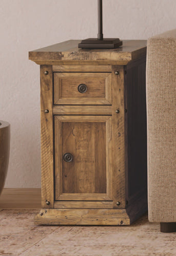 Hayden Valley Chairside Cabinet w/ Charging by Null Furniture 3023-22
