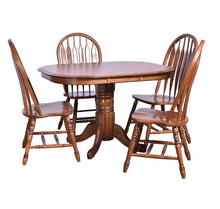 Load image into Gallery viewer, Laminated Pedestal Dining Table by Tennessee Enterprises 6048TBW 6048BBW Burnished Walnut