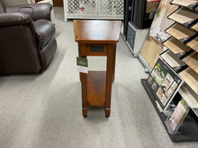 Load image into Gallery viewer, Sibley Wedge Table by Design House 10056 Rustic Oak &amp; Slate