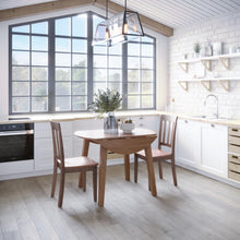 Load image into Gallery viewer, Simplicity Drop Leaf Table w/ 2 Slatback Chairs by Jofran 352-28 Honey