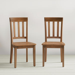Simplicity Drop Leaf Table w/ 2 Slatback Chairs by Jofran 352-28 Honey