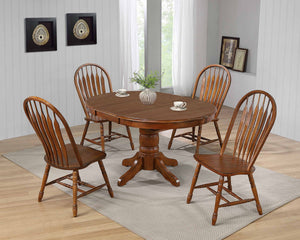 42" Round Pedestal Table w/Butterfly Leaf by Tennessee Enterprises 6357BW