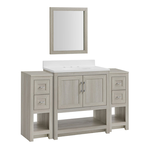 Barkley Sandstone 31 Vanity & Mirror by Linon/Powell 2621-31-2FCV-400KD