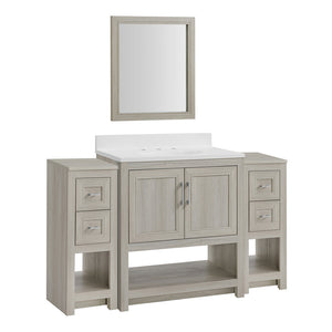 Barkley Sandstone 31 Vanity & Mirror by Linon/Powell 2621-31-2FCV-400KD