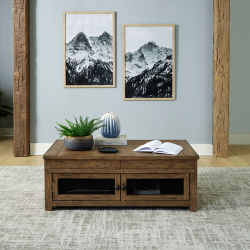 Pinebrook Ridge Lift Top Cocktail Table by Liberty Furniture 377-OT1010