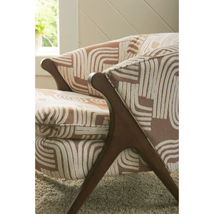 Tatiana Retro Accent Chair by Best Home Furnishings 3850DW 35014 Ginger Fabric Discontinued