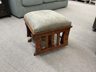 Sebana Oak Slat Ottoman by D&E Workshop 900 Mikes Stain 22-61 Paloma