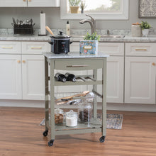 Load image into Gallery viewer, Zoey Kitchen Cart by Linon/Powell 44037GRY01U Grey/Granite