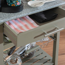Load image into Gallery viewer, Zoey Kitchen Cart by Linon/Powell 44037GRY01U Grey/Granite