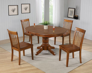 42" Round Pedestal Table w/Butterfly Leaf by Tennessee Enterprises 6357BW