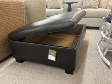 Load image into Gallery viewer, Jean Storage Ottoman by Justice Furniture 3743 L2-Licorice Leather