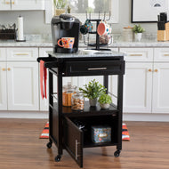 Mitchell Cart by Linon/Powell 464808BLK01U Black/Granite