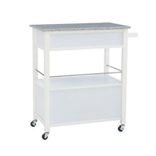 Load image into Gallery viewer, Cameron Kitchen Cart by Linon/Powell 464809WHT01U White/Granite