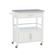 Load image into Gallery viewer, Cameron Kitchen Cart by Linon/Powell 464809WHT01U White/Granite