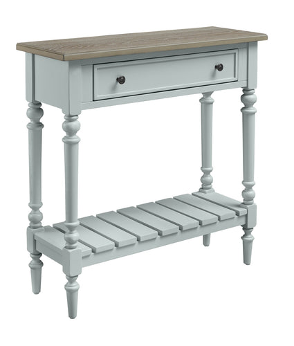 Expressions Small Console Table by Null Furniture 6618-21CBA Cottage Blue/Acorn