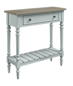 Expressions Small Console Table by Null Furniture 6618-21CBA Cottage Blue/Acorn