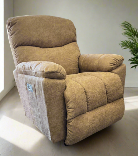 Morrison Power Wall Recliner w/Buttons by La-Z-Boy Furniture 16X-766 E153773 Camel