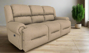 Genet Manual Reclining Space Saver Sofa by Best Home Furnishings S960RA4 19985 Sandstone