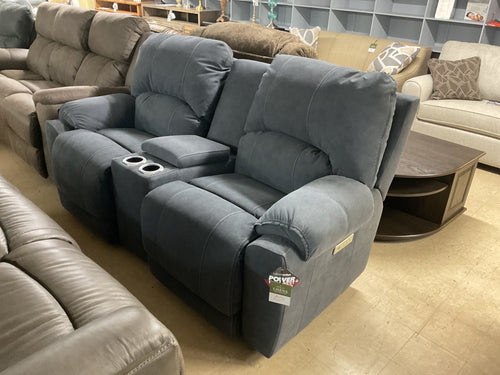 Showtime Triple Power Loveseat w/ Zero Gravity Mech by HomeStretch 219-26-60 Rebound Graphite