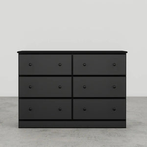Esential 45" 6 Drawer Dresser by Perdue 5446W Solid Black