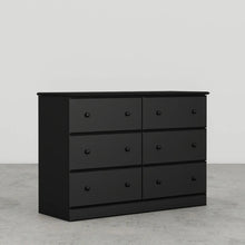 Load image into Gallery viewer, Esential 45&quot; 6 Drawer Dresser by Perdue 5446W Solid Black