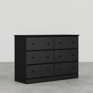 Esential 45" 6 Drawer Dresser by Perdue 5446W Solid Black